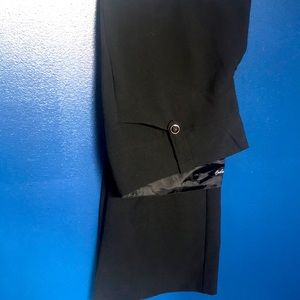 Black wide leg dress pants